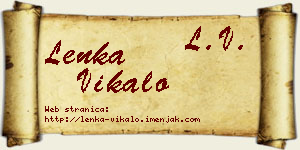Lenka Vikalo vizit kartica